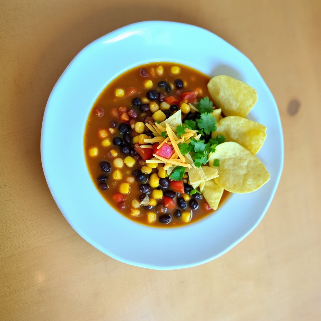 Südwestliche Bohnen- und Maissuppe