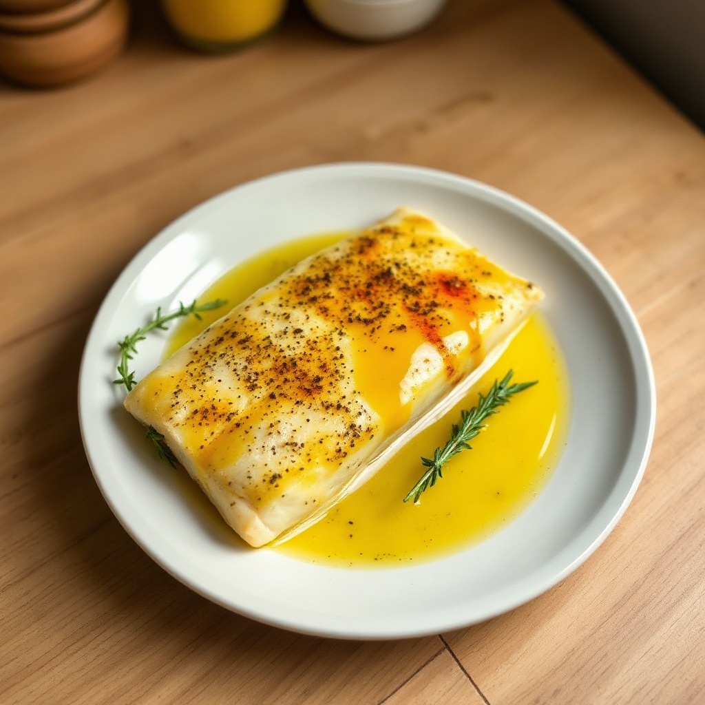 Filetti di Pesce al Forno con Erbe e Senape