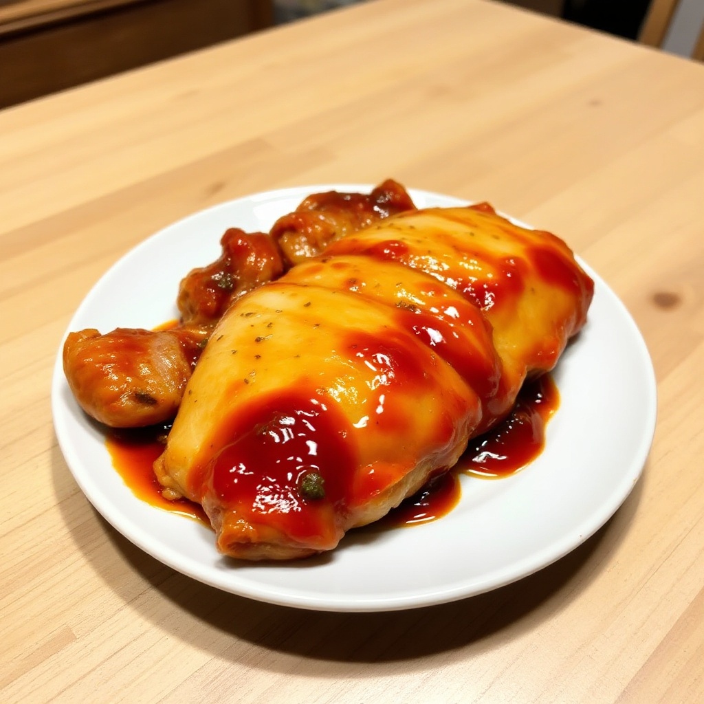 Süßes und würziges Glasiertes Hähnchen