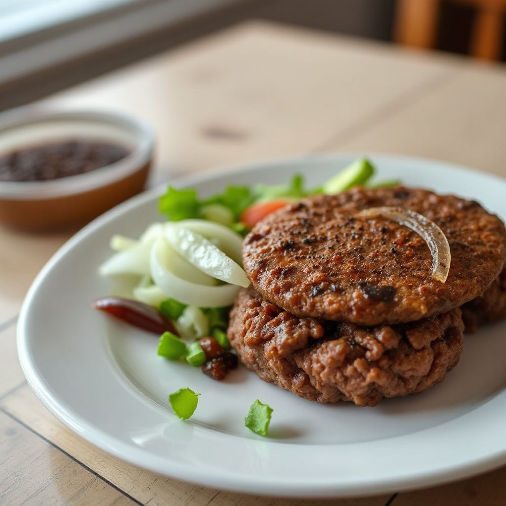 Saftige hausgemachte Burger