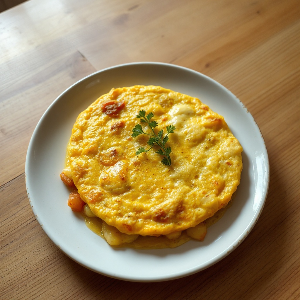 Golden Spanish Potato Omelette