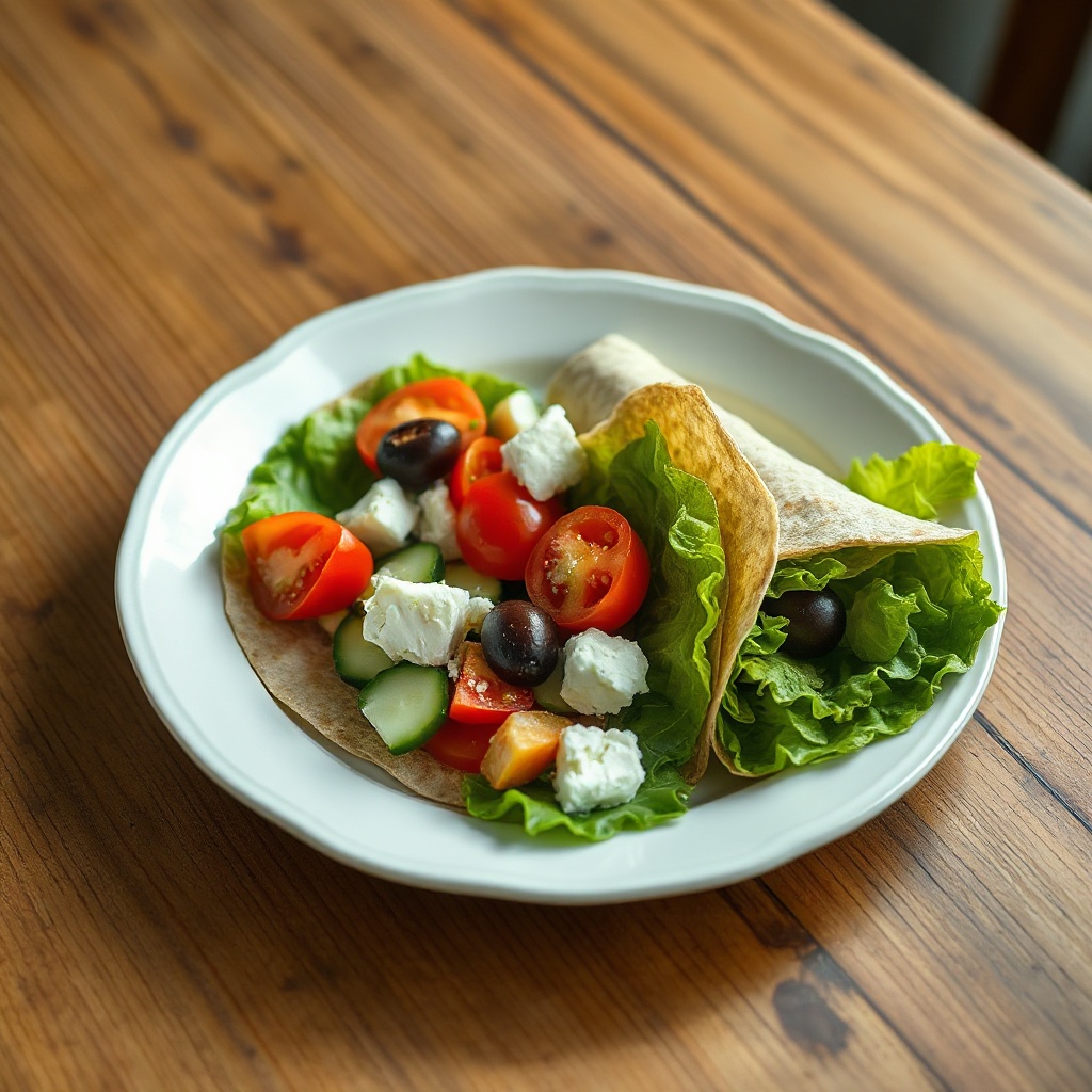 Wraps Mediterranei di Cetriolo e Pomodoro