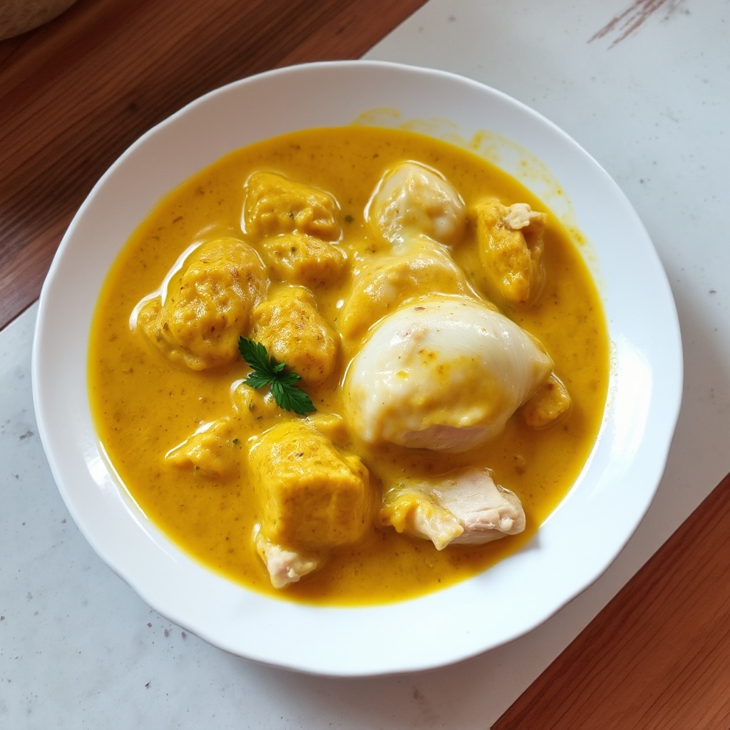 Delizia di Curry di Pollo Cremoso