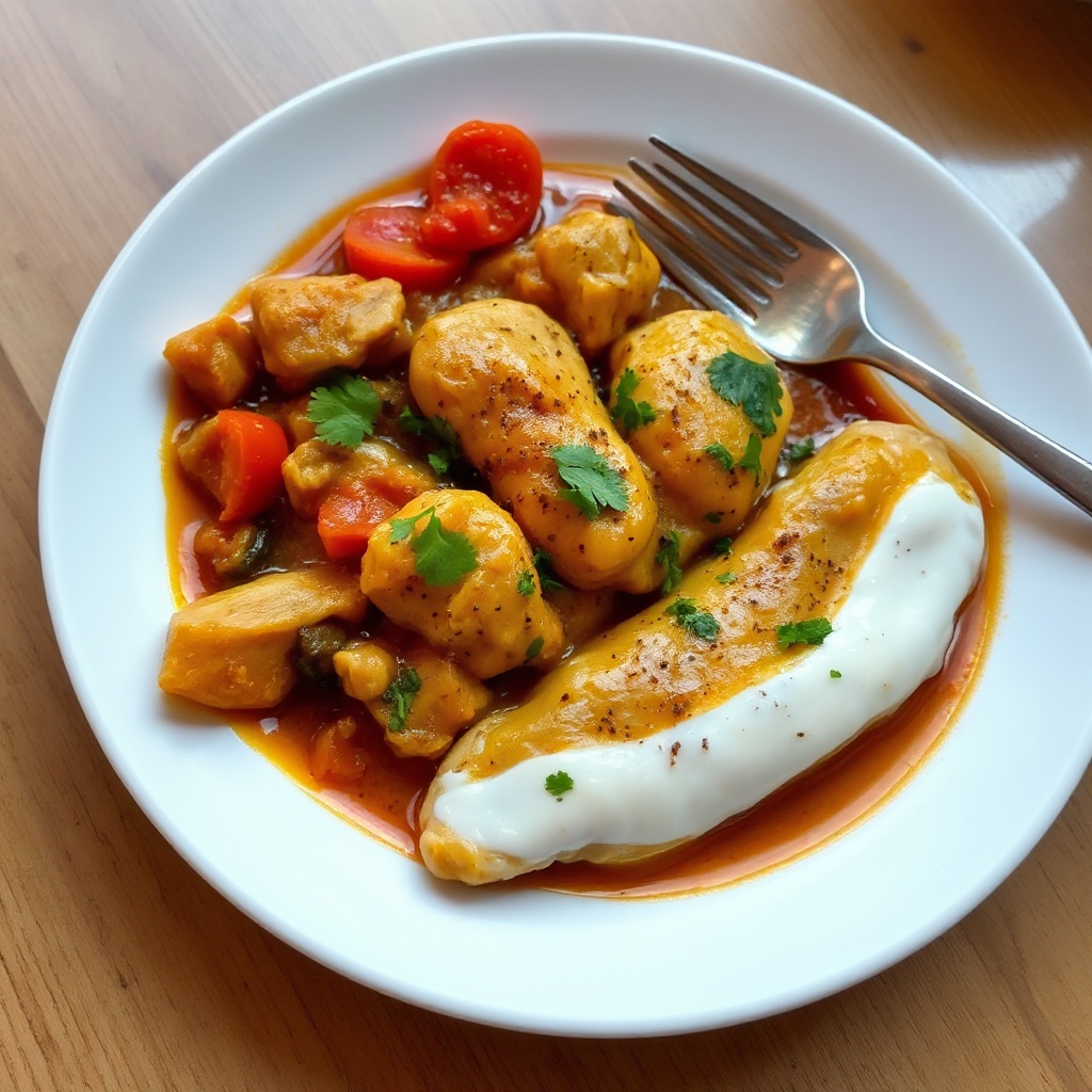 Gewürztes Hühnchen Vergnügen