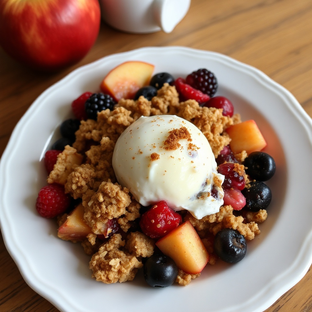 Berry Apple Crumble Delight