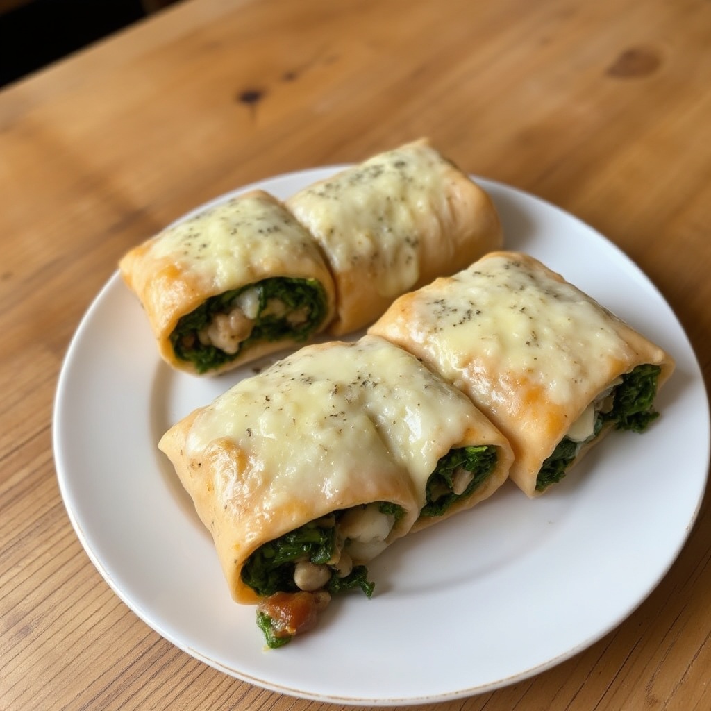 Käse-Spinat-Gefüllte Hähnchenrollen
