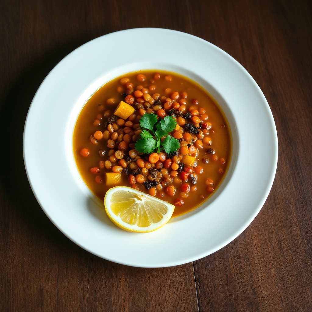 Zuppa di Lenticchie Rosse Speziate e Limone