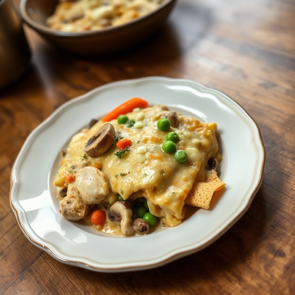 Creamy Chicken and Vegetable Lasagna