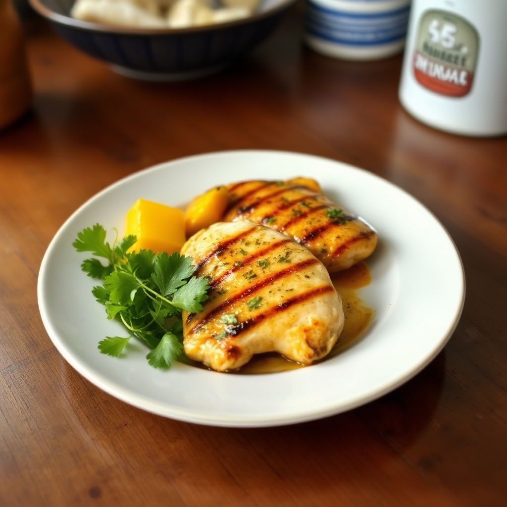 Pollo Grigliato Tropicale con Glassa di Mango Piccante