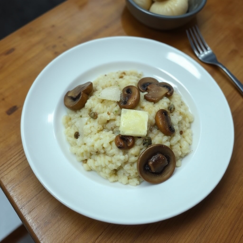 Cremiges Pilzrisotto mit Parmesan
