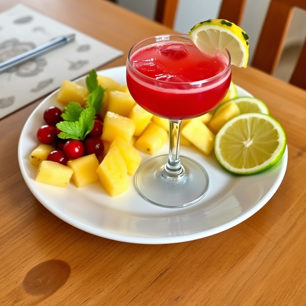 Tropical Sunset Cocktail