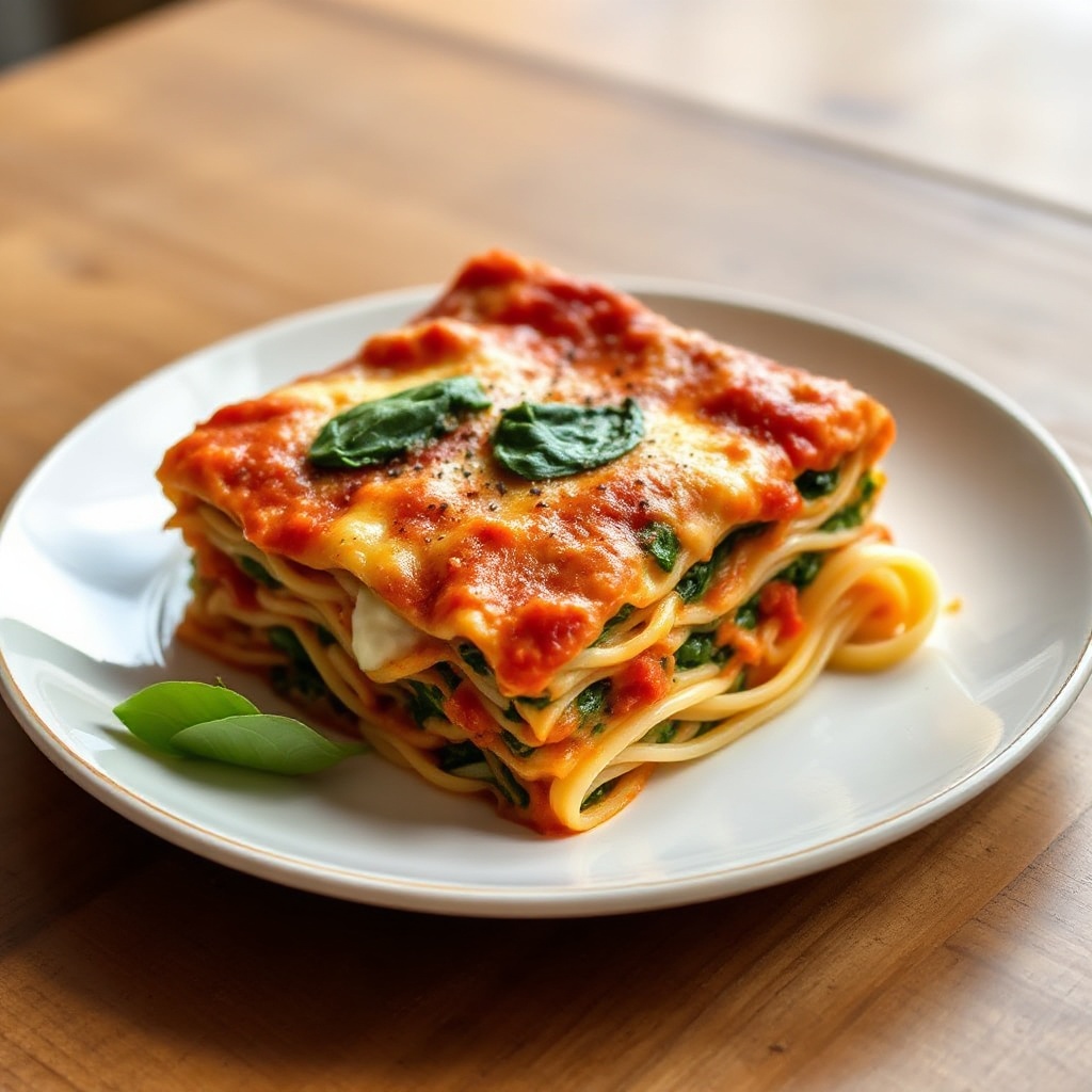 Vegetarian Spinach and Ricotta Lasagna