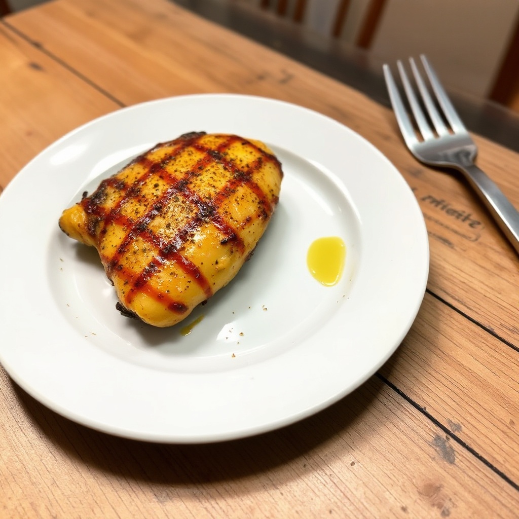 Würzig glasiertes gegrilltes Hähnchen