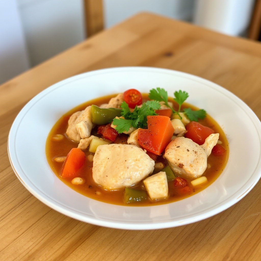 Southwestern Chicken and Pepper Soup