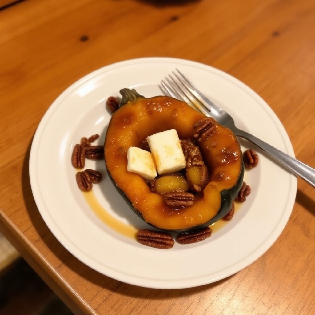 Zucchetta di Ghiande Glassa con Noci Pecan