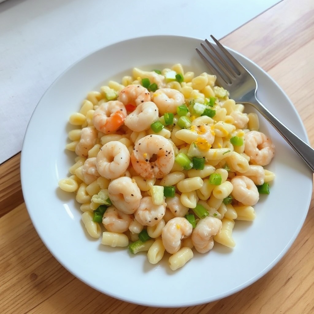Insalata di Pasta e Gamberetti Cremosa