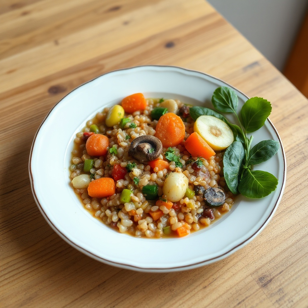 Stufato di Orzo e Verdure