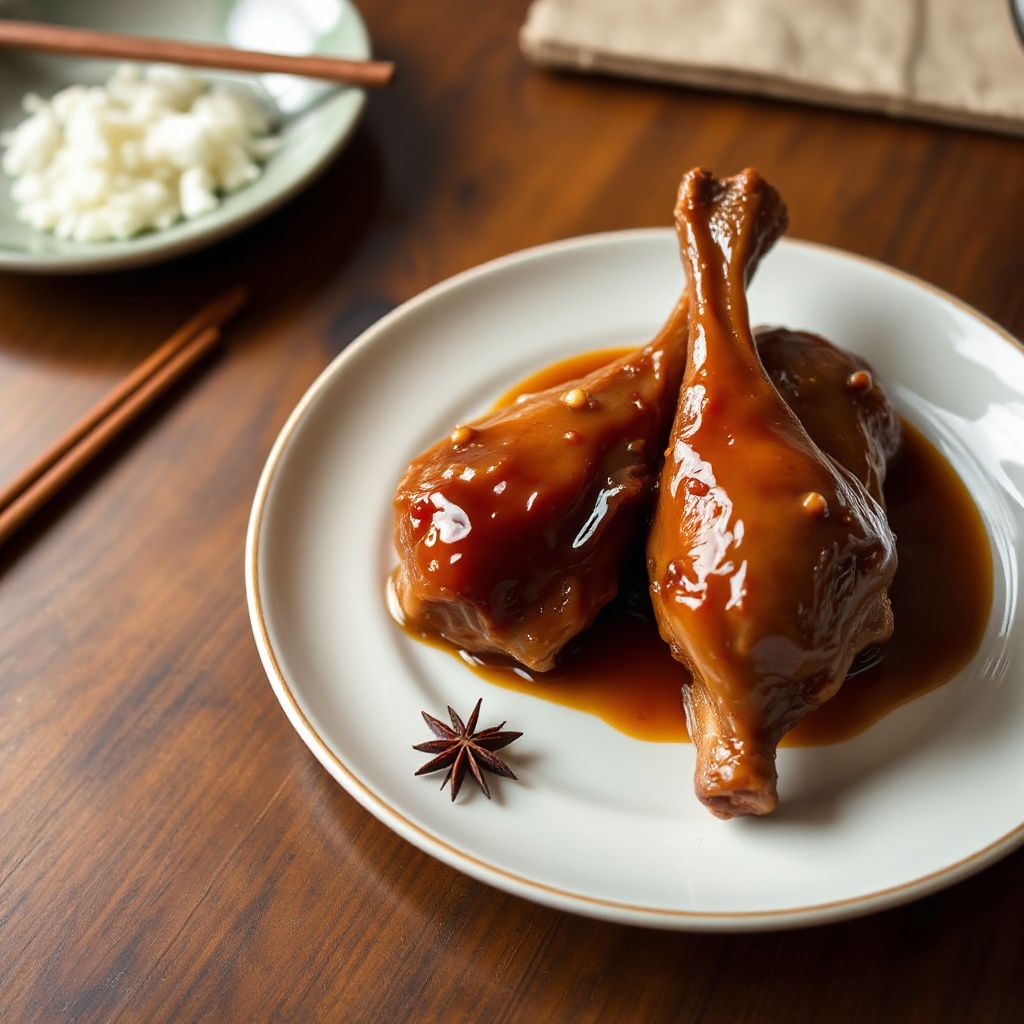 Soy-Ginger Glazed Duck Legs