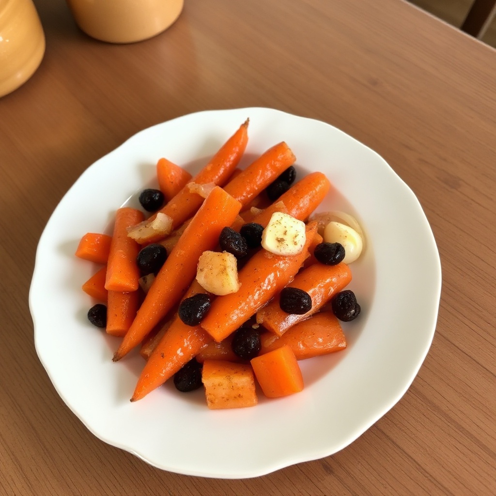 Cinnamon-Glazed Carrots with Raisins