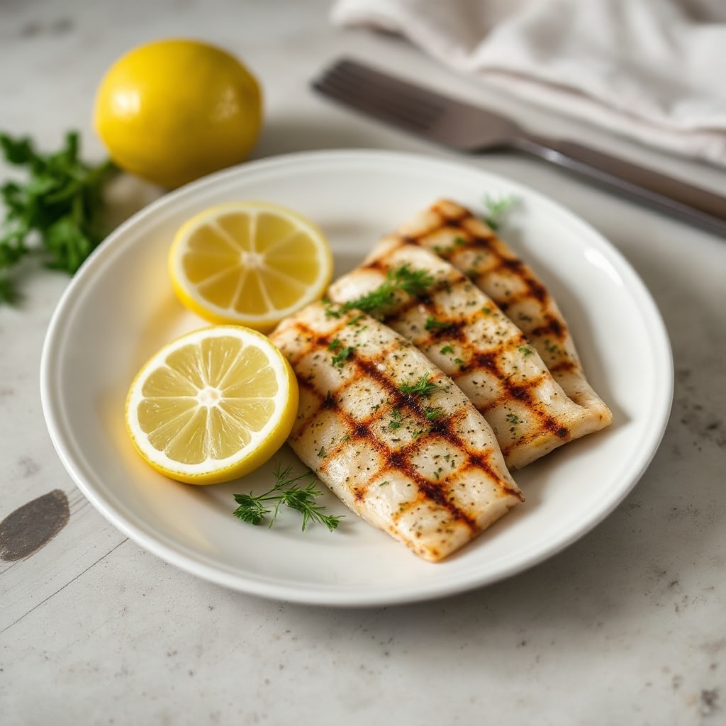 Kräutergegrillte Fischpäckchen