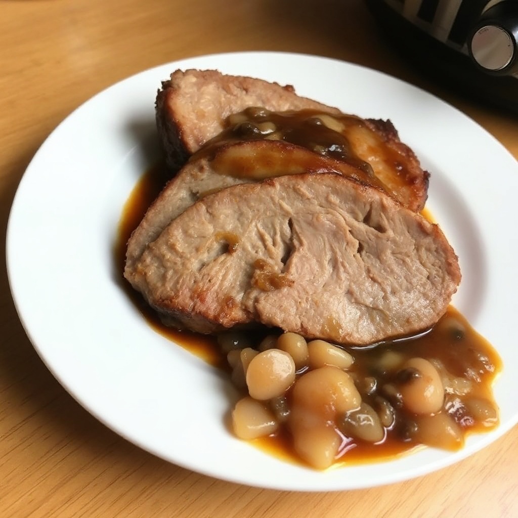 Langsam gekochter Cola-infused Schweinebraten