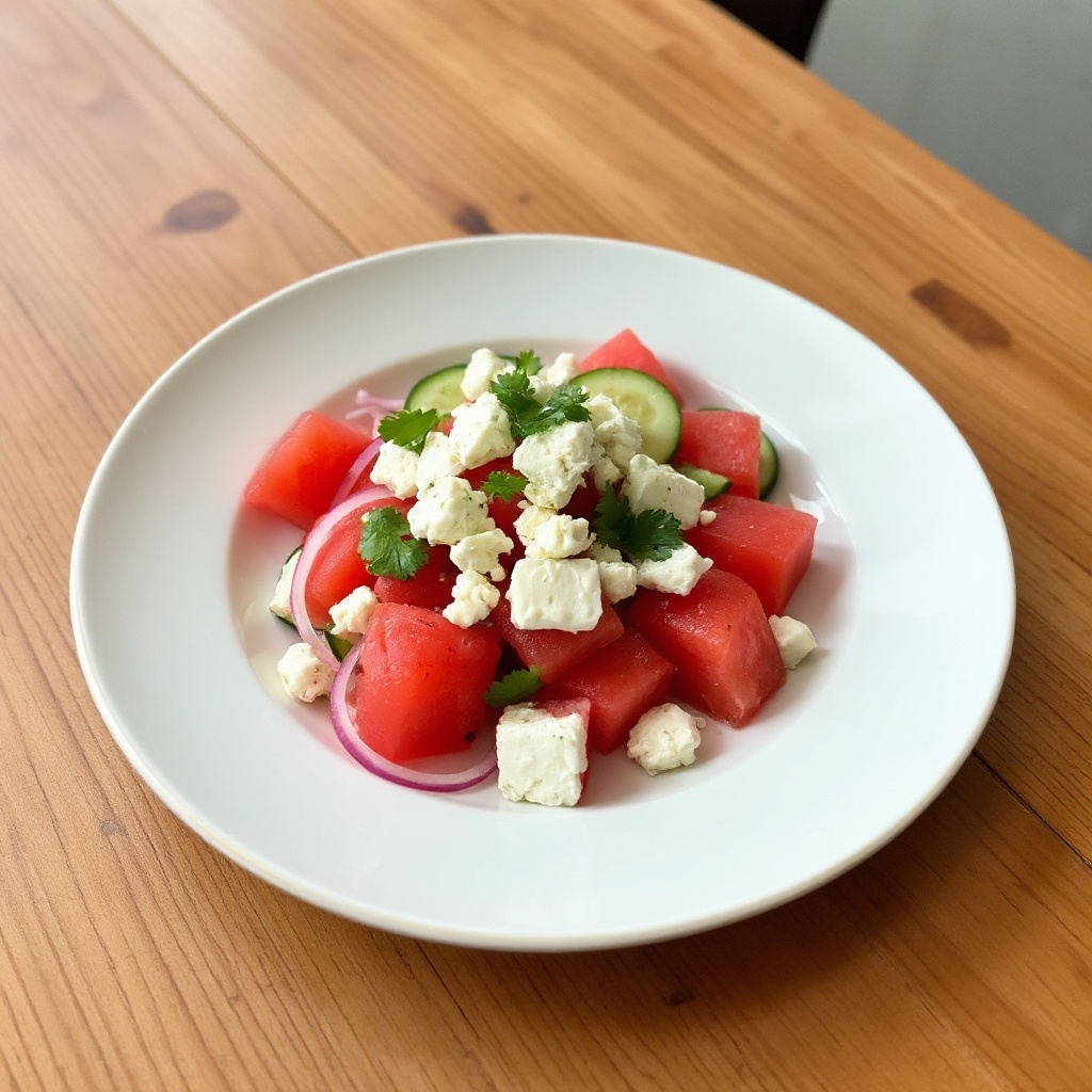 Refreshing Watermelon and Feta Summer Salad