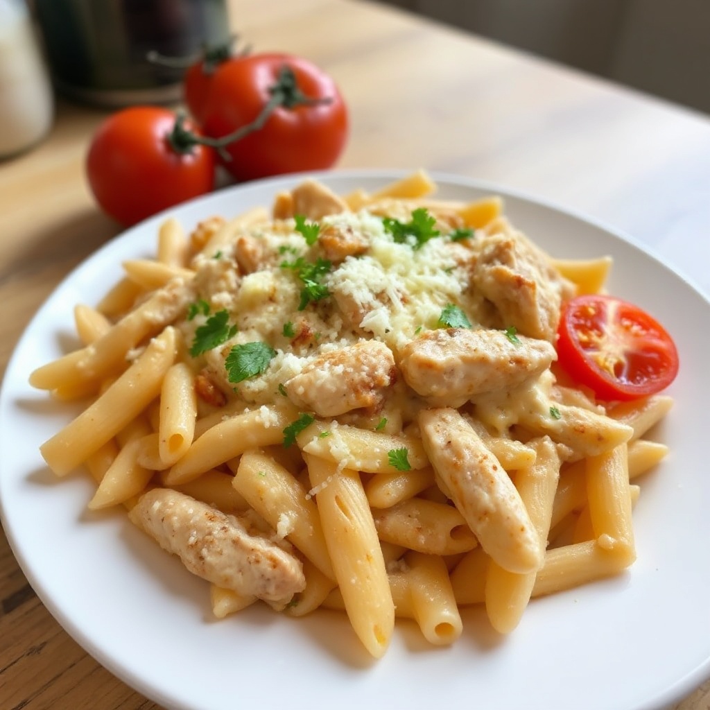 Cremige Cajun-Hühnchen-Pasta-Delikatesse