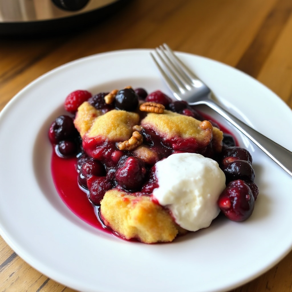 Langsame Kochbeeren-Cobbler