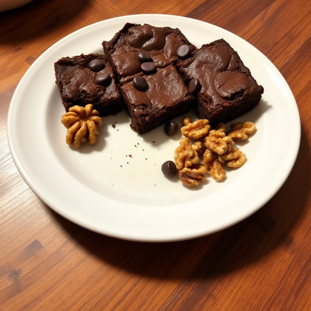 Double Chocolate Walnut Brownies