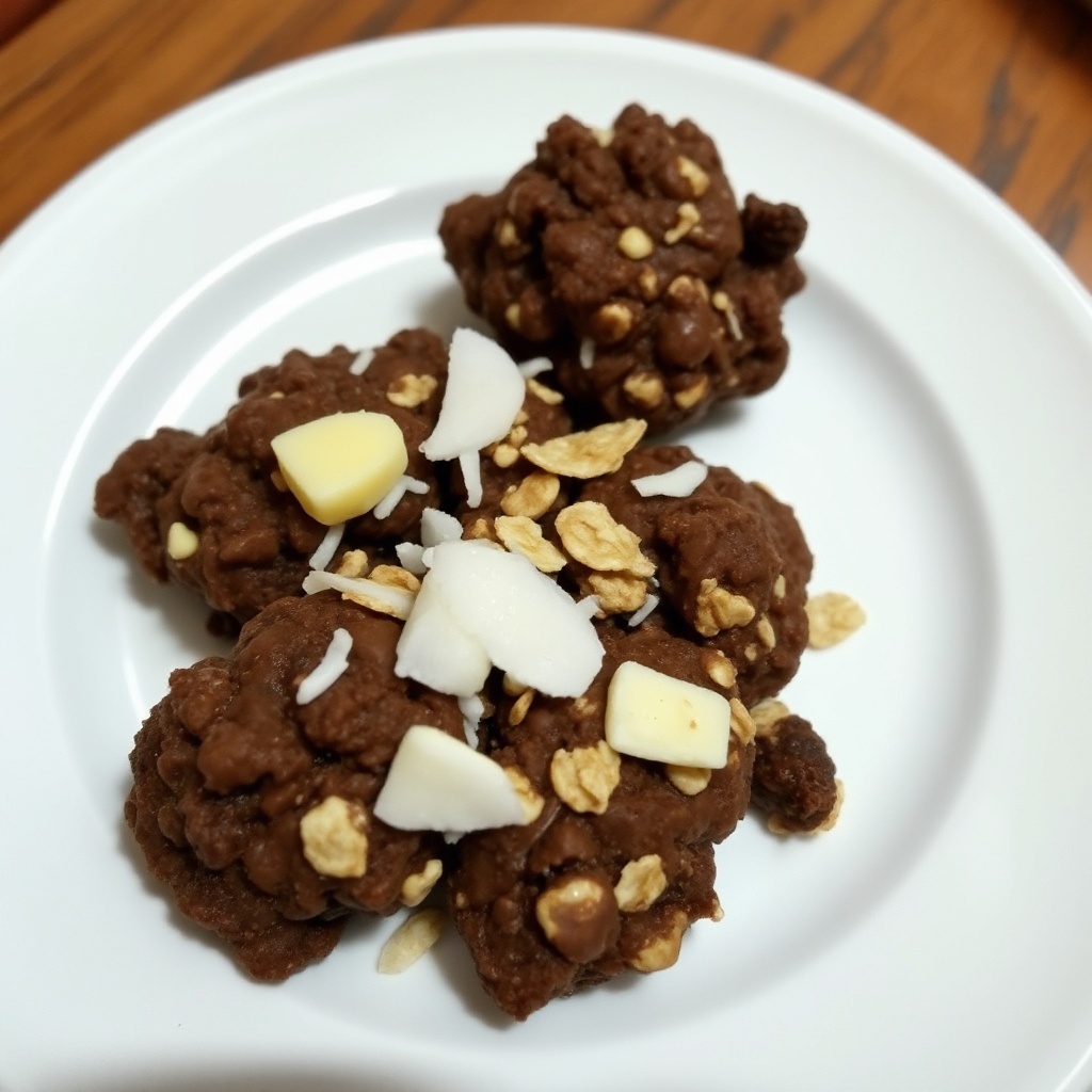 Palline di Cioccolato e Cocco Senza Cottura