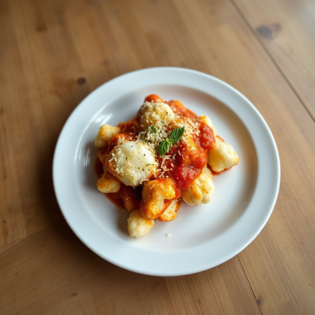 Käse Blumenkohl Marinara Auflauf