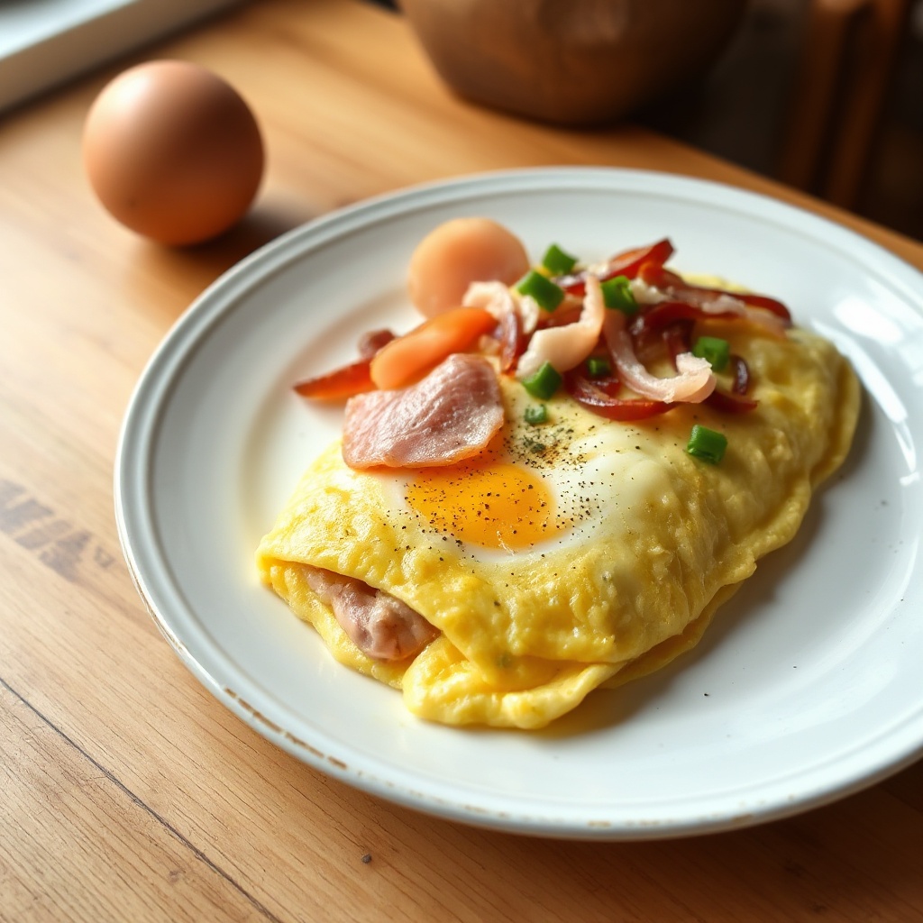 Anpassbare gekochte Omeletts
