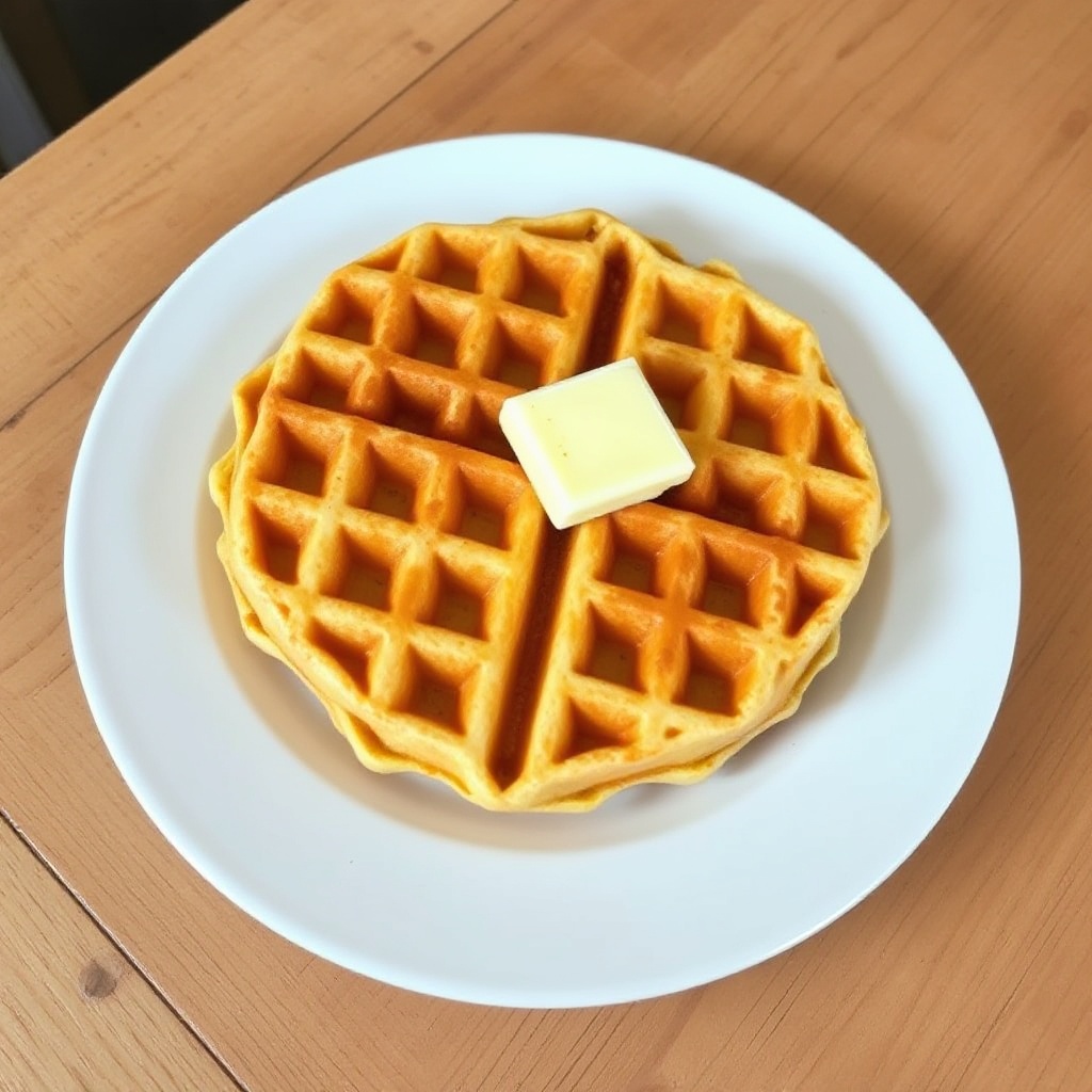 Goldene Buttermilch-Waffeln