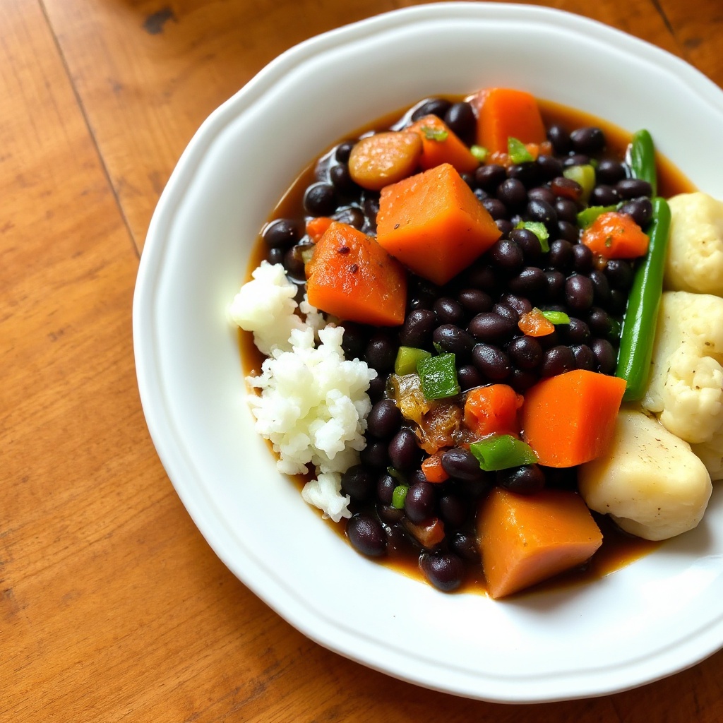 Hearty Black Bean and Vegetable Stew