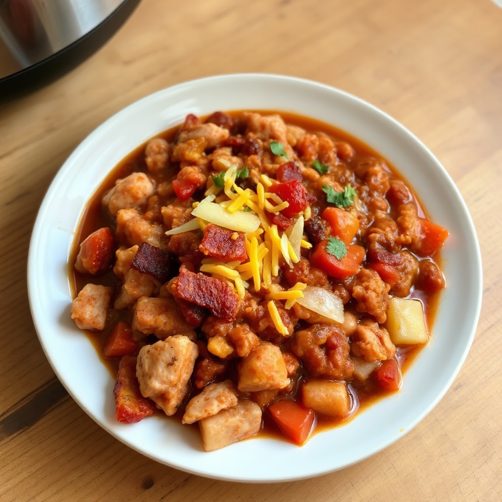 Hearty Slow Cooker Turkey Chili