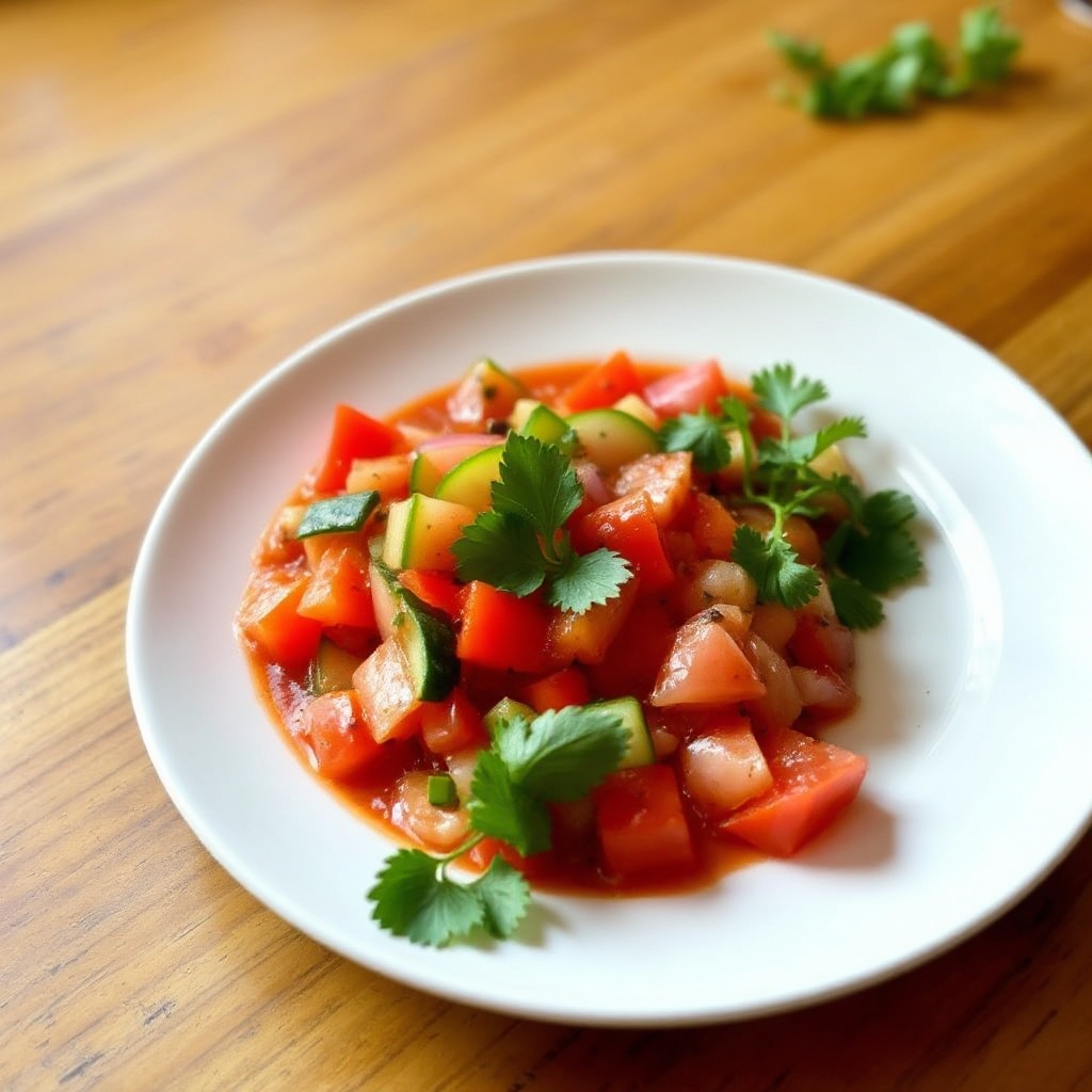 Zesty Summer Vegetable Gazpacho