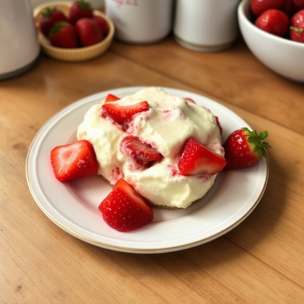 Creamy Strawberry Cheesecake Frozen Delight