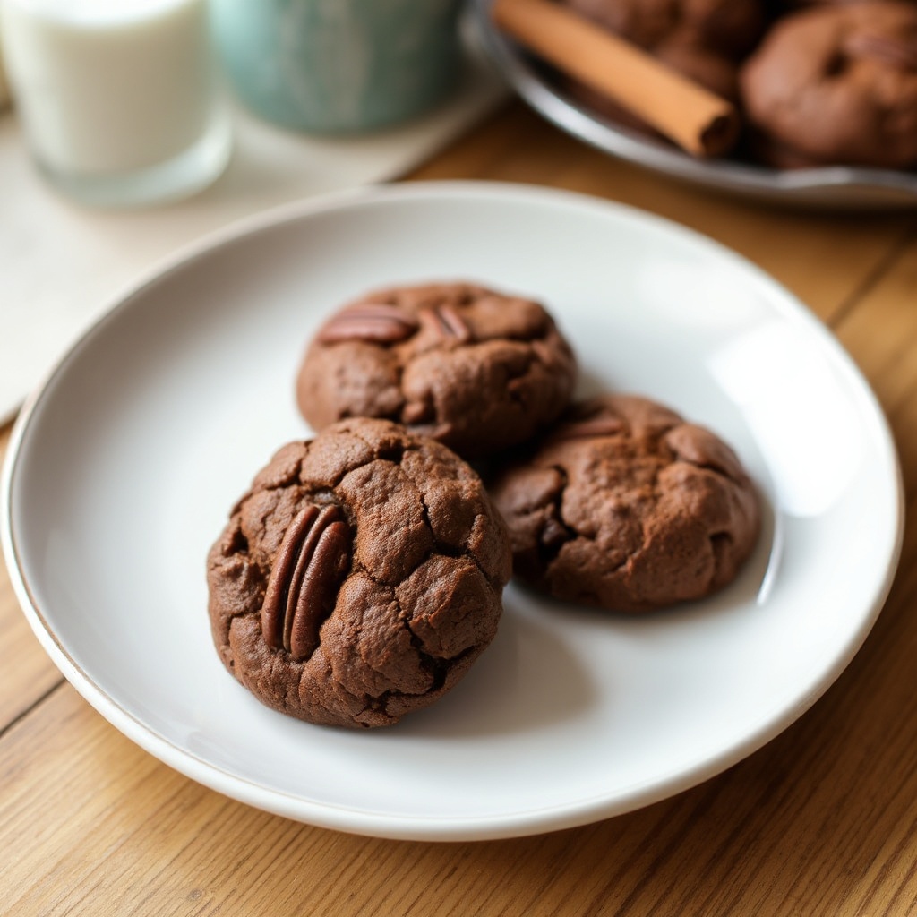 Spiced Chocolate Pecan Cookies