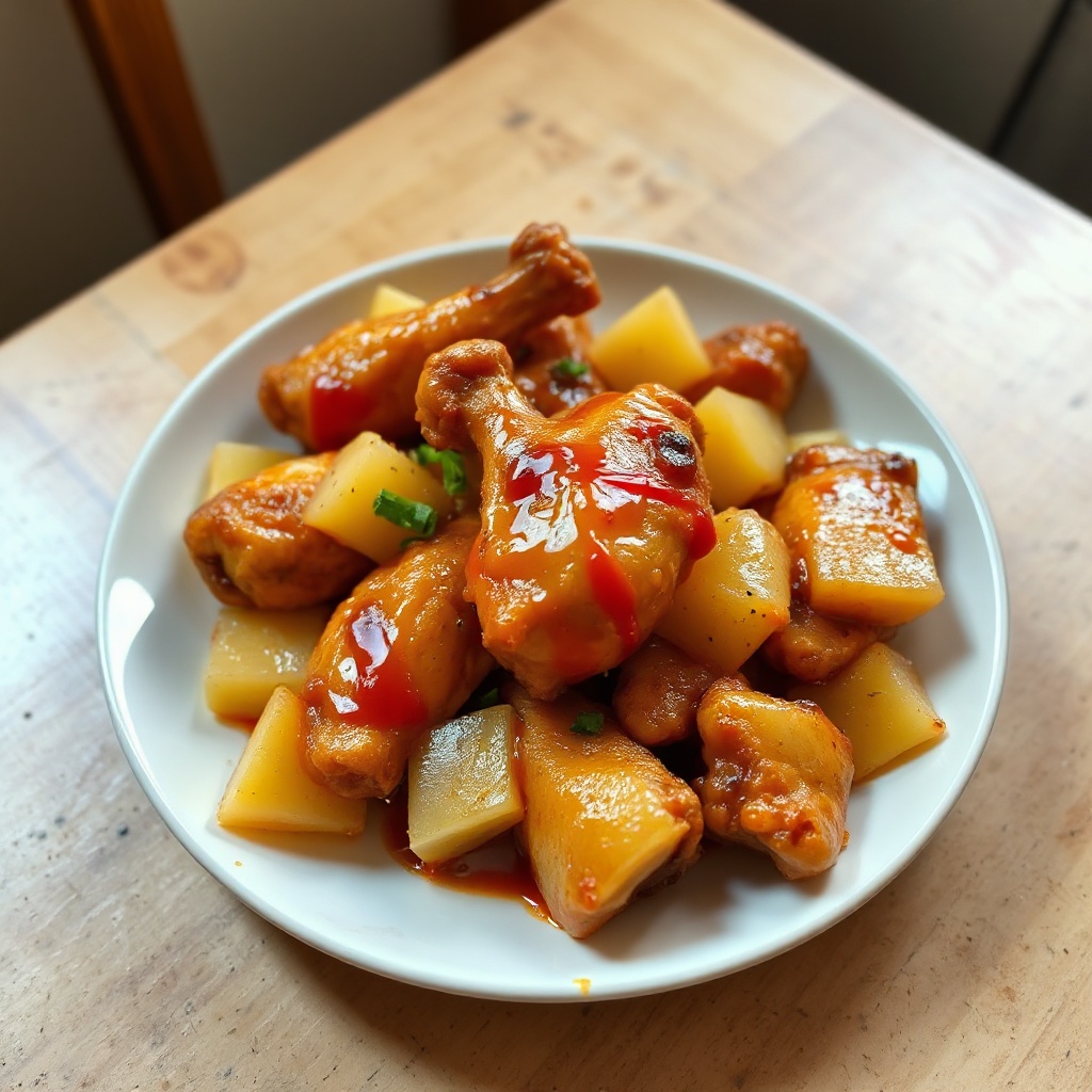 Säuerliche Ananas-Hühnchenflügel