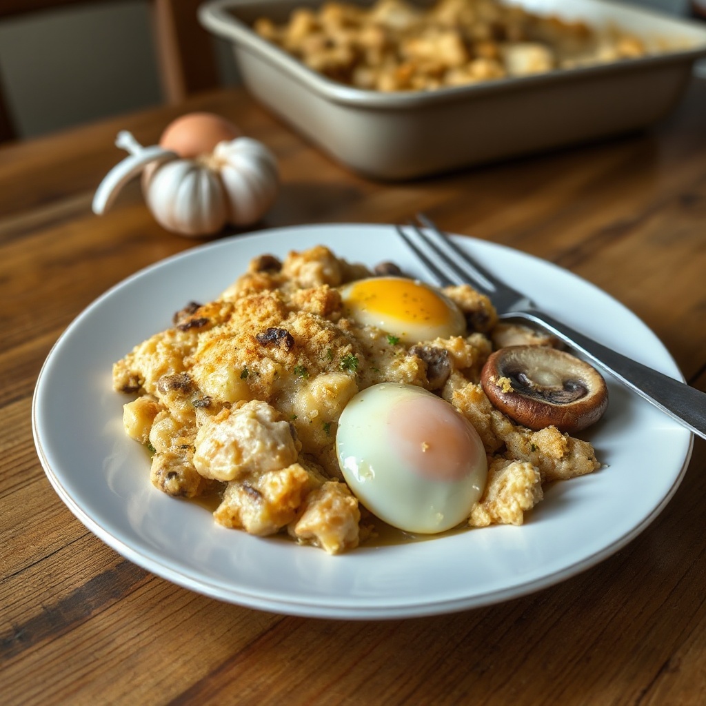 Casseruola di Pollo e Funghi