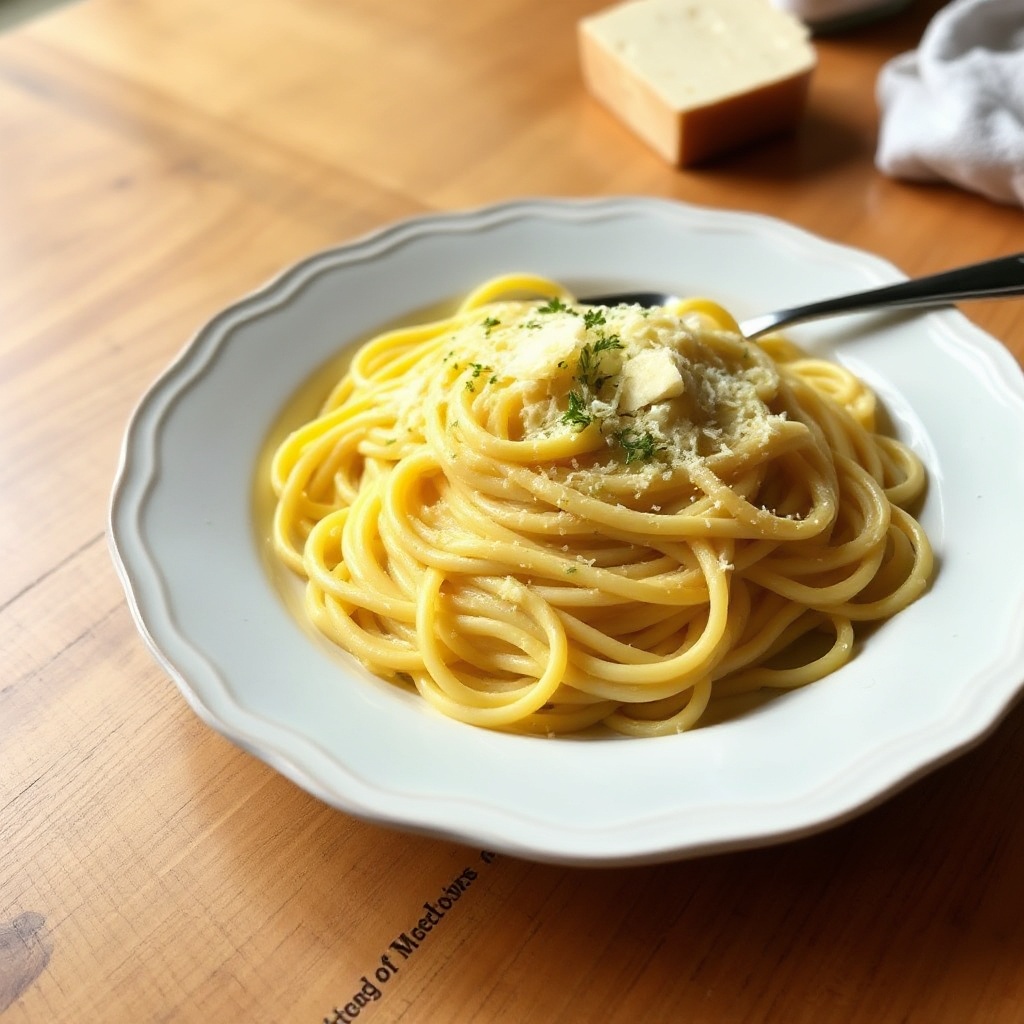 Cremige Parmesanbutter-Fettuccine