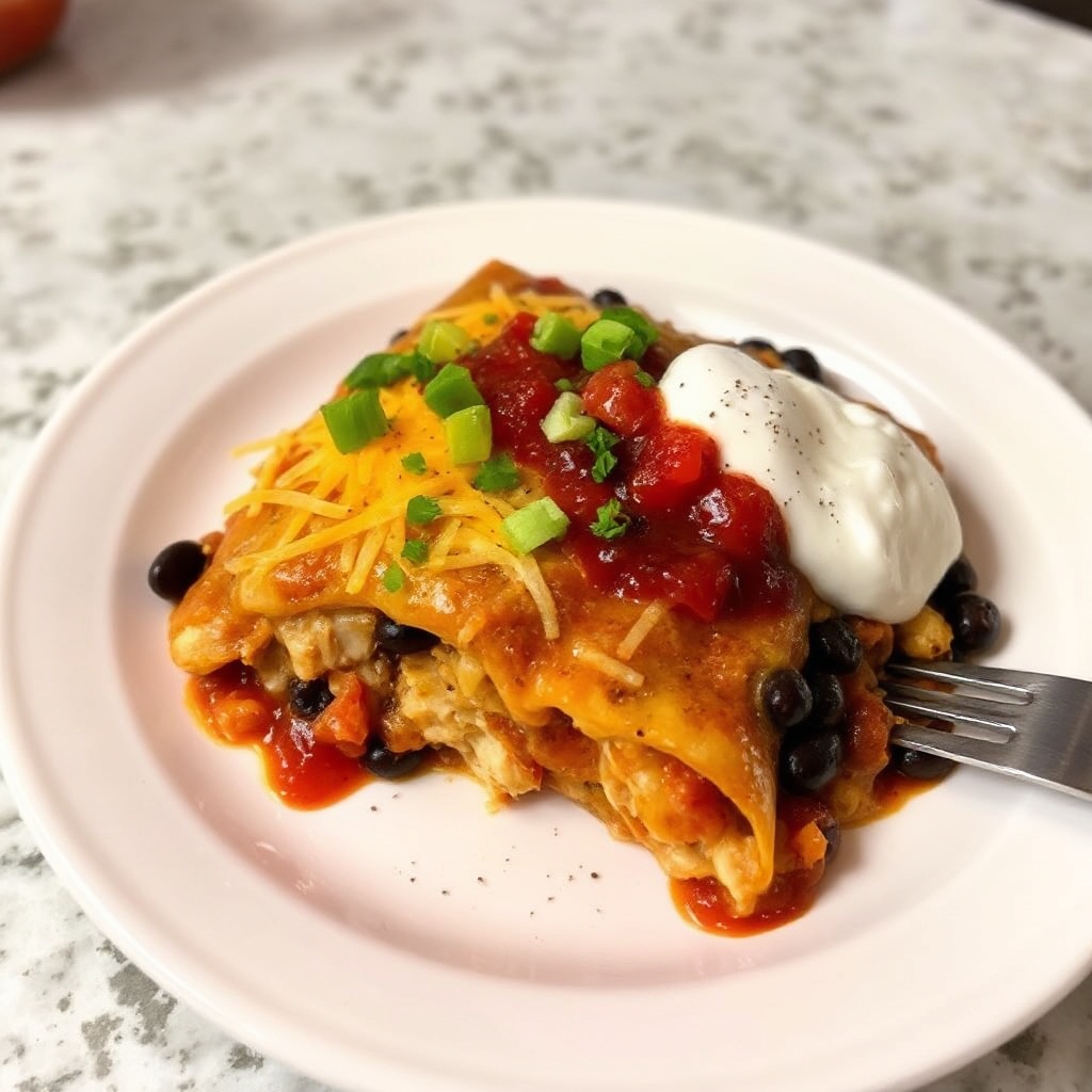 Tortino di Enchilada con Tacchino e Mirtilli