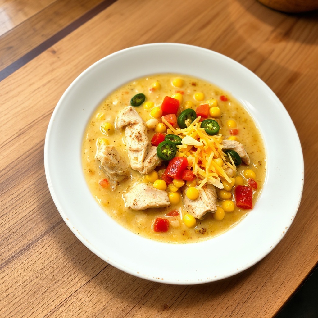 Spicy Chicken and Corn Chowder