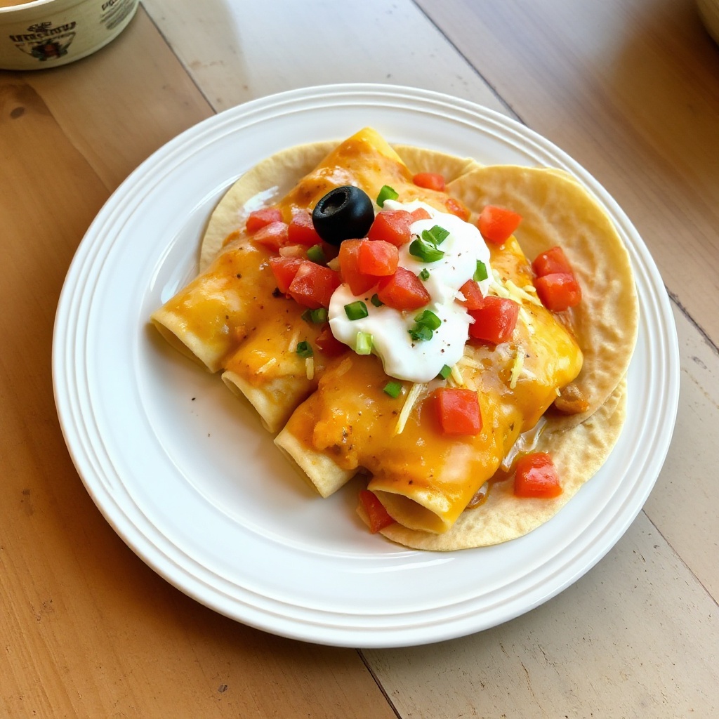 Creamy Chicken Enchiladas with a Twist