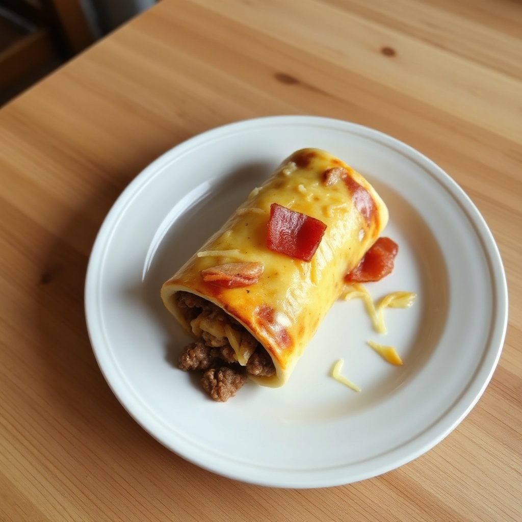Cheesy Bacon Beef Roll-Up