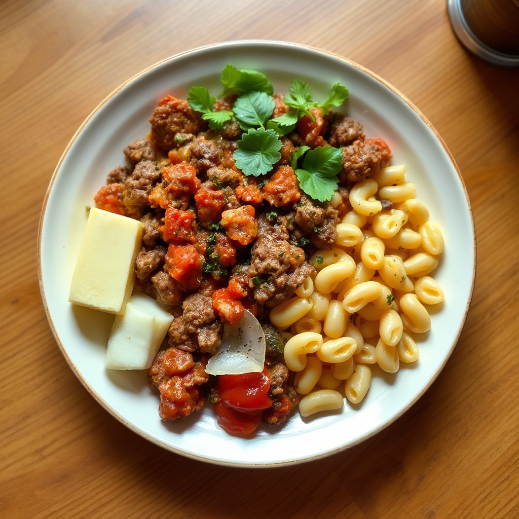Skillet di Pasta Americana Salata