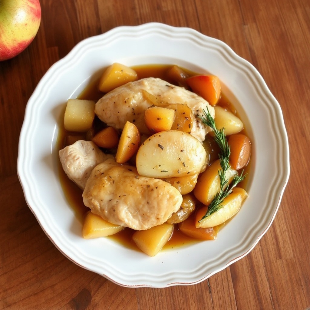 Herzhafter Apfel-Hühnchen-Genuss