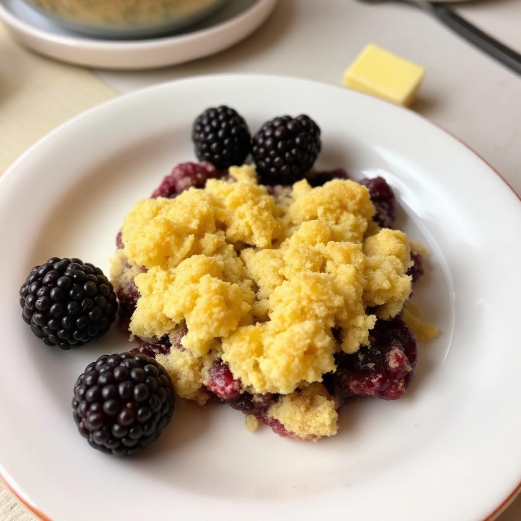 Delizia di Crumble di Mora Dorata