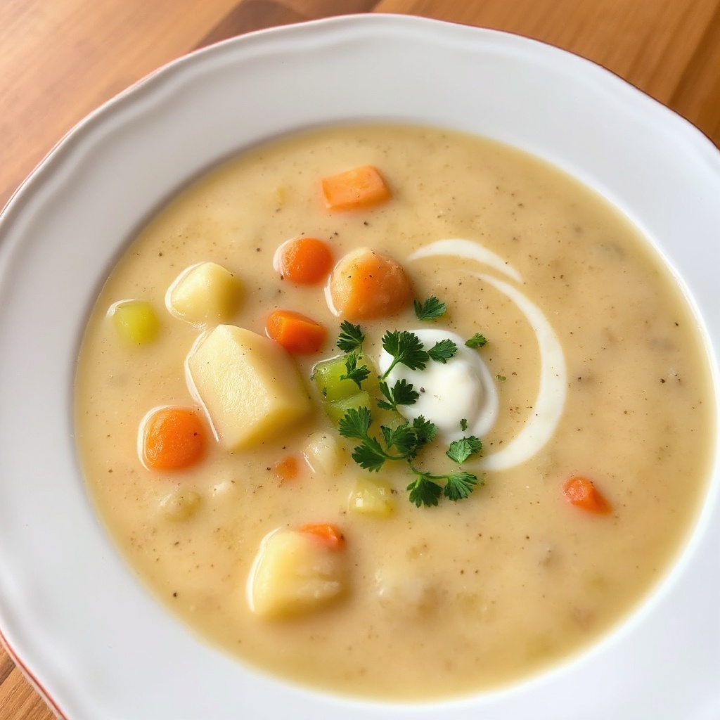 Cremige Kartoffel-Lauch-Suppe
