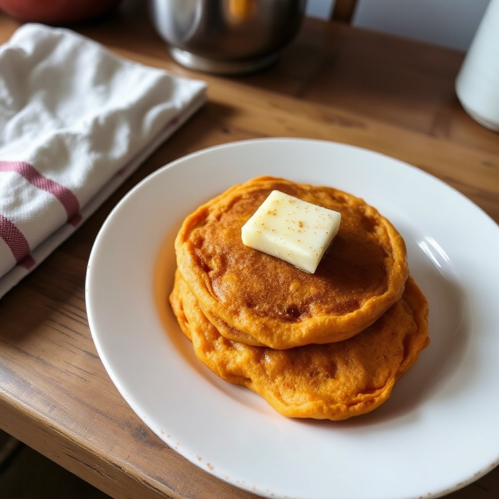 Fluffy Sweet Potato Pancakes